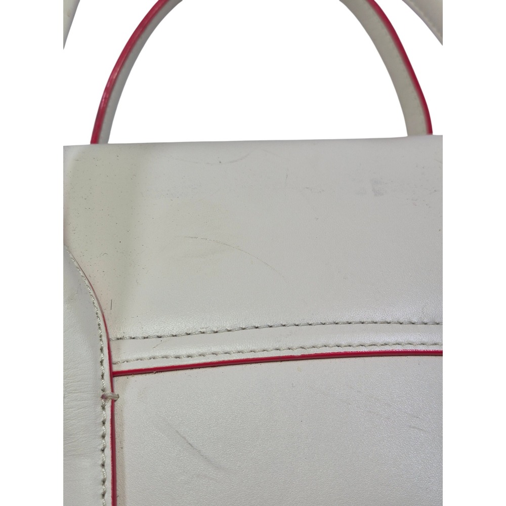 Kate Spade 2 Park Avenue Leather Flap Satchel Bag Pyramid Turnlock Purse READ - Picture 15 of 16